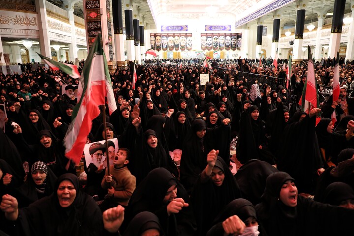 تصاویر/ اجتماع سوگواران شهید امام خامنه ای درقم