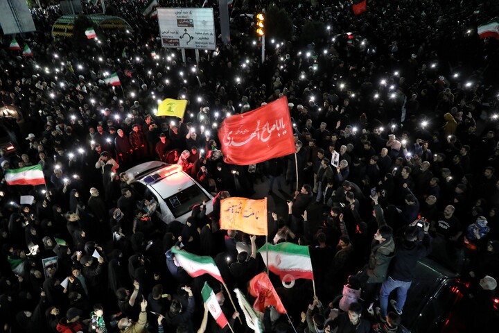 تصاویر/ اجتماع سوگواران شهید امام خامنه ای درقم