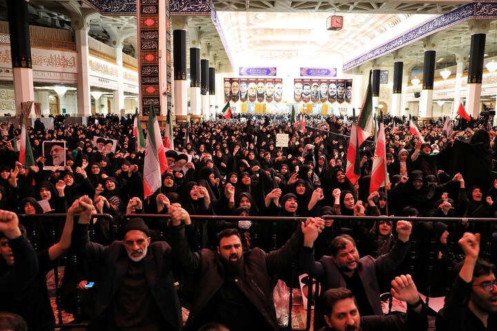 تصاویر/ اجتماع سوگواران شهید امام خامنه ای درقم