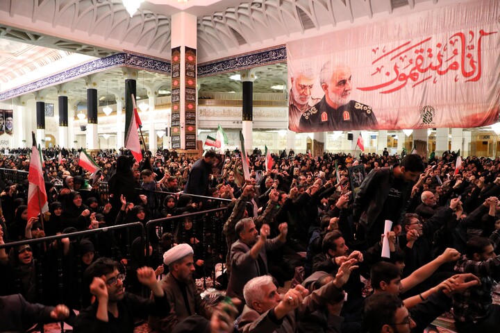تصاویر/ اجتماع سوگواران شهید امام خامنه ای درقم