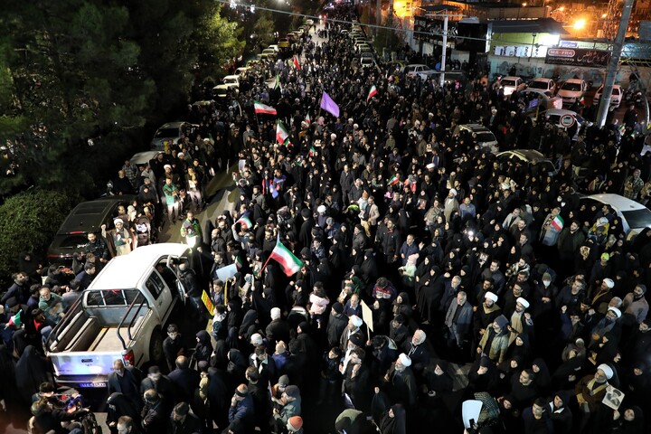 تصاویر/ اجتماع سوگواران شهید امام خامنه ای درقم