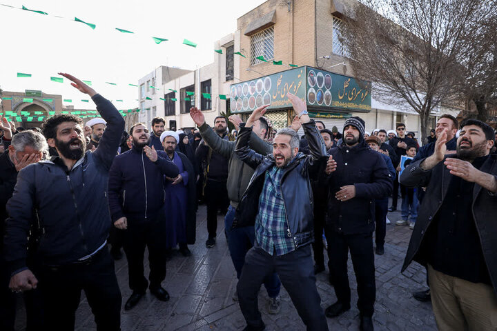 تصاویر / اجتماع مردم استان قزوین در پی  شهادت  امام خامنه ای
