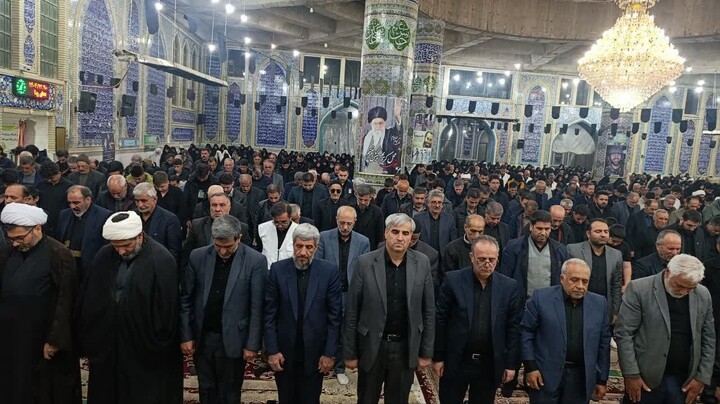 تصاویر / محفل قرآنی و مراسم شام شهادت امام خامنه ای در خرمدره