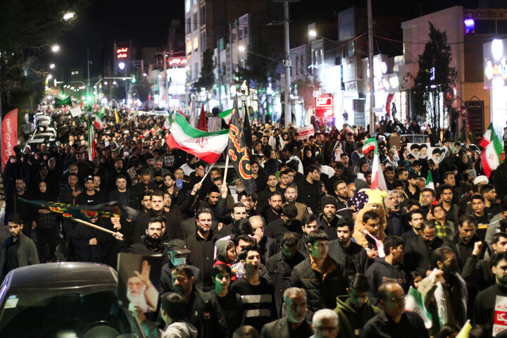 تصاویر| راهپیمای کفن‌پوشان برای خونخواهی رهبر شهید ایران اسلامی در بیرجند