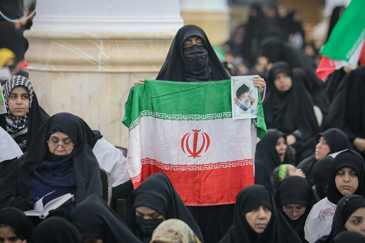 تصاویر/ اجتماع زینبیون قیام بانوان انقلابی در خونخواهی نایب المهدی