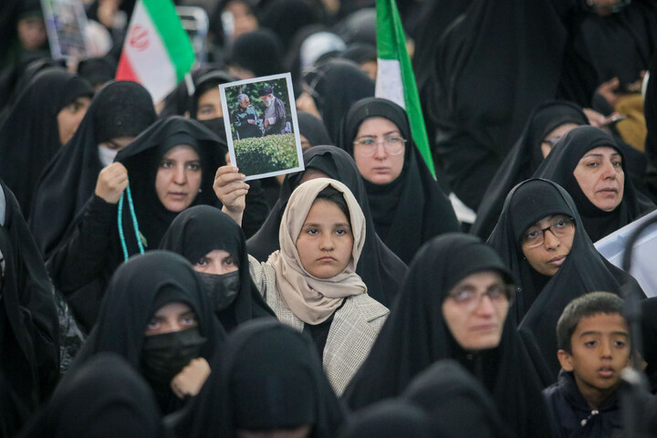 تصاویر/ اجتماع زینبیون قیام بانوان انقلابی در خونخواهی نایب المهدی