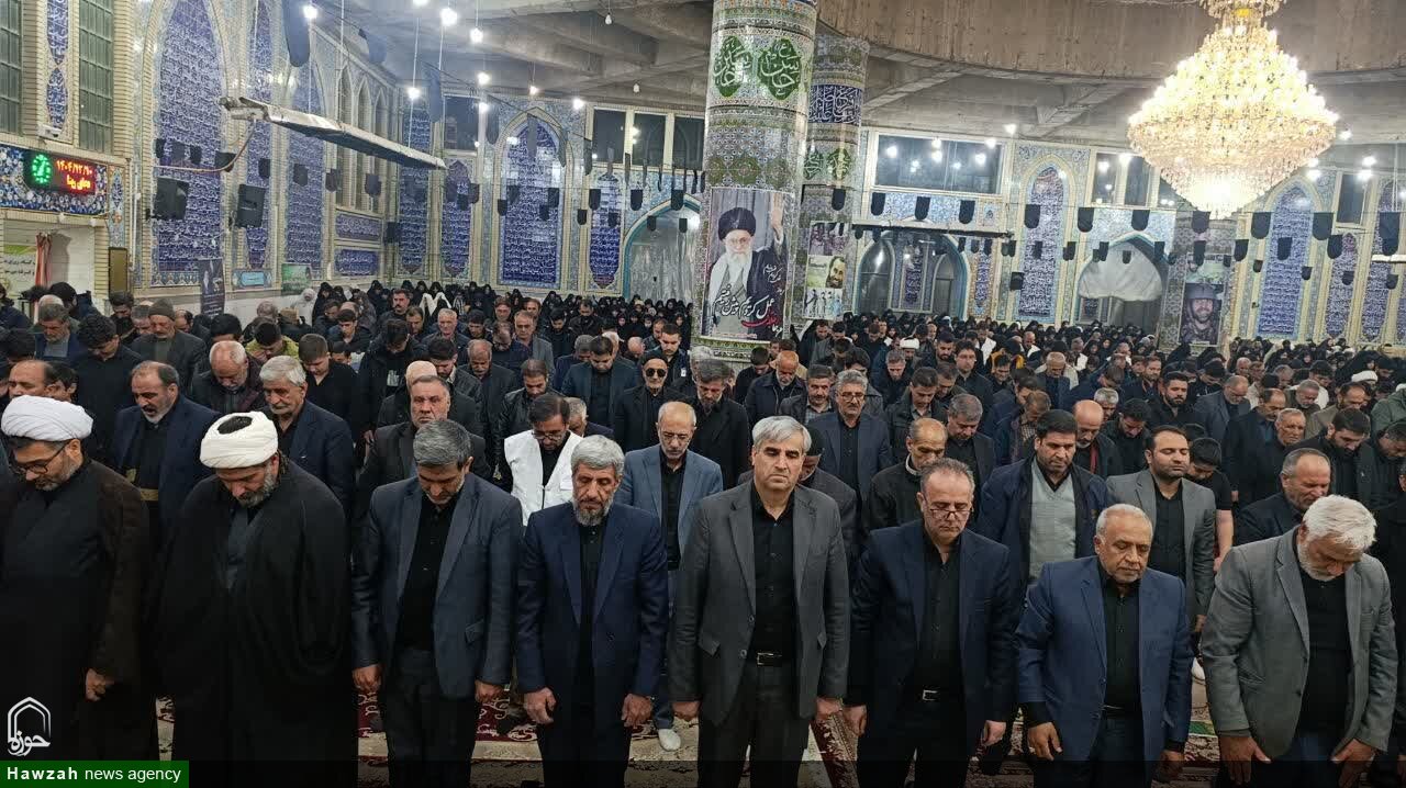تصاویر / محفل قرآنی و مراسم شام شهادت امام خامنه ای در خرمدره
