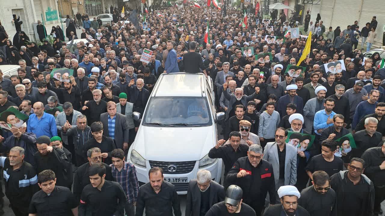 تصاویر/ راهپیمایی خون‌خواهان رهبر معظم انقلاب در بوشهر
