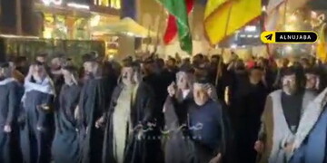 حضور سران عشایر عراقی در تظاهرات ضد آمریکایی + فیلم