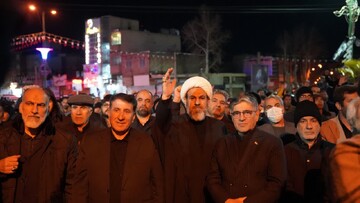 تصاویر/ سوگواری مردم کوهدشت در پی شهادت قائدامت امام خامنه ای