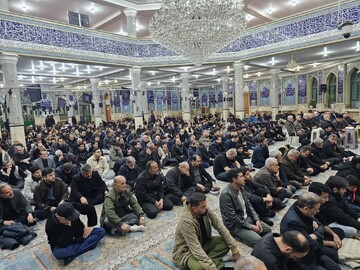 تصاویر / مراسم سوگواری برای قائد امت در شهرستان بویین زهرا