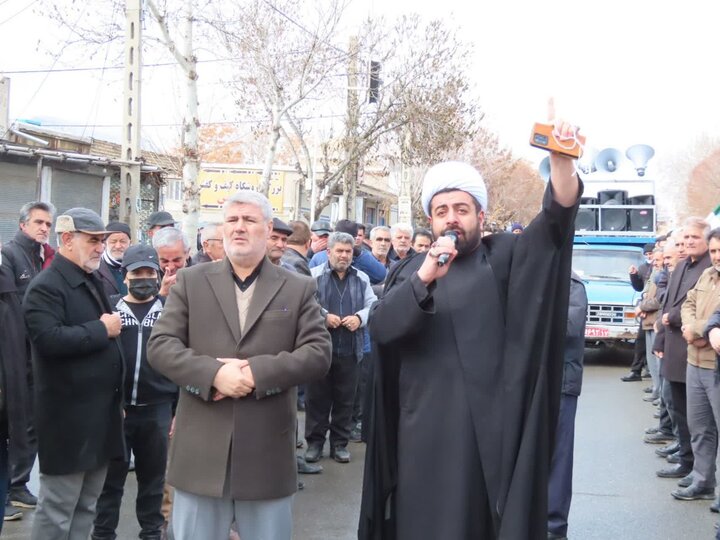 تصاویر/ عزاداری خیابانی مردم چایپاره در سوگ امام شهید