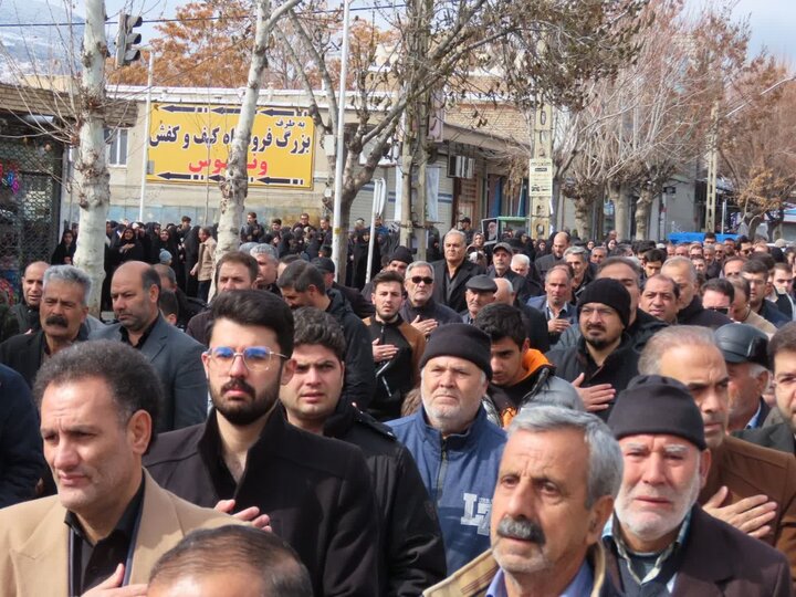 تصاویر/ عزاداری خیابانی مردم چایپاره در سوگ امام شهید