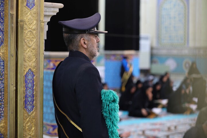 تصاویر/ آیین ترتیل خوانی قرآن کریم در امامزاده سید جعفر(ع) محمد استان یزد