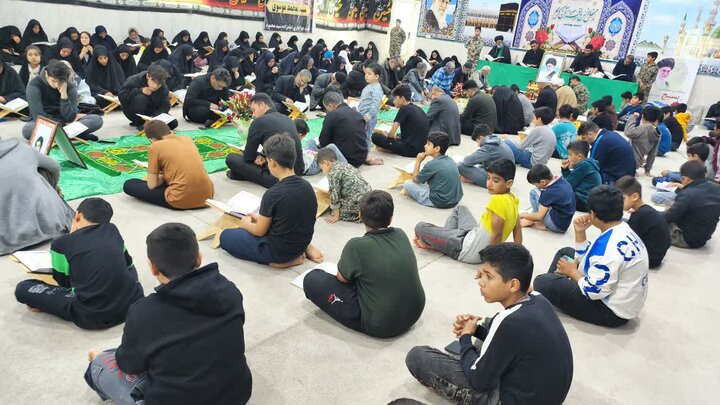 تصاویر/ سیزدهمین روز ترتیل‌خوانی قرآن در شهر امام حسن(ع)