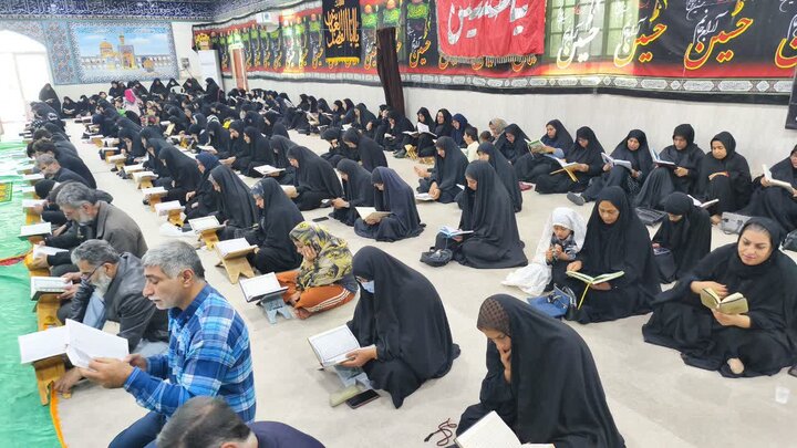 تصاویر/ سیزدهمین روز ترتیل‌خوانی قرآن در شهر امام حسن(ع)