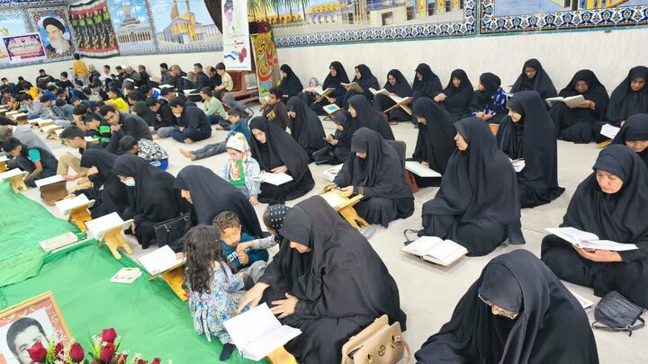 تصاویر/ سیزدهمین روز ترتیل‌خوانی قرآن در شهر امام حسن(ع)