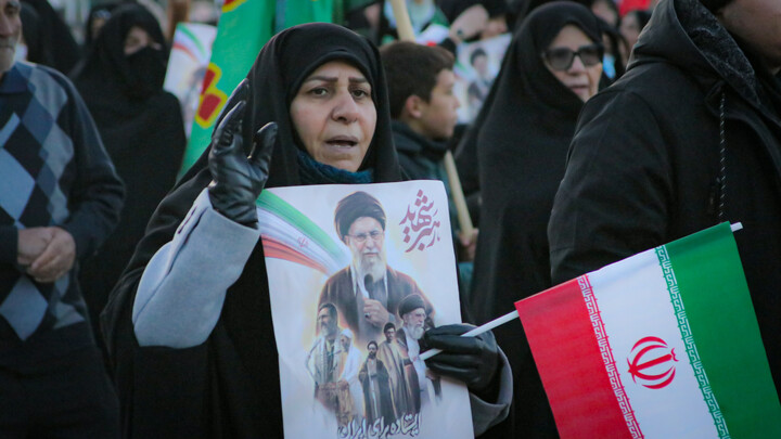 تصاویر/حضور امت امام خامنه‌ای در تجمع امروز همدان