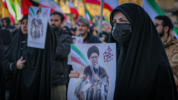 تصاویر/حضور امت امام خامنه‌ای در تجمع امروز همدان