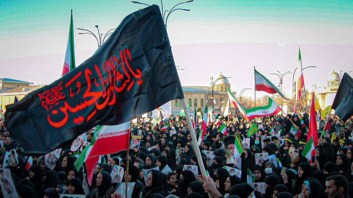 تصاویر/حضور امت امام خامنه‌ای در تجمع امروز همدان