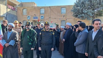 تصاویر/ مراسم تشییع باشکوه پیکر مطهر شهید سروان رضا یوسفوند در سلسله