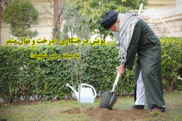 پویش درختکاری «درخت و نهال مثمر به نیت رهبر شهید» برگزار می‌شود
