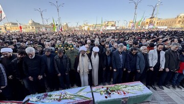 تصاویر / مراسم تشییع شهدای حمله جنایتکارانه آمریکا و رژیم صهیونیستی در همدان