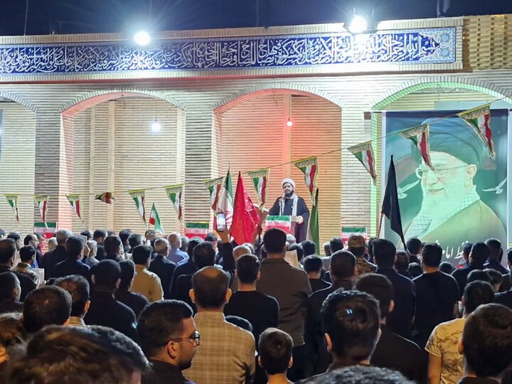 تصاویر/ تجمع مردم کاکی در خونخواهی قائد امت