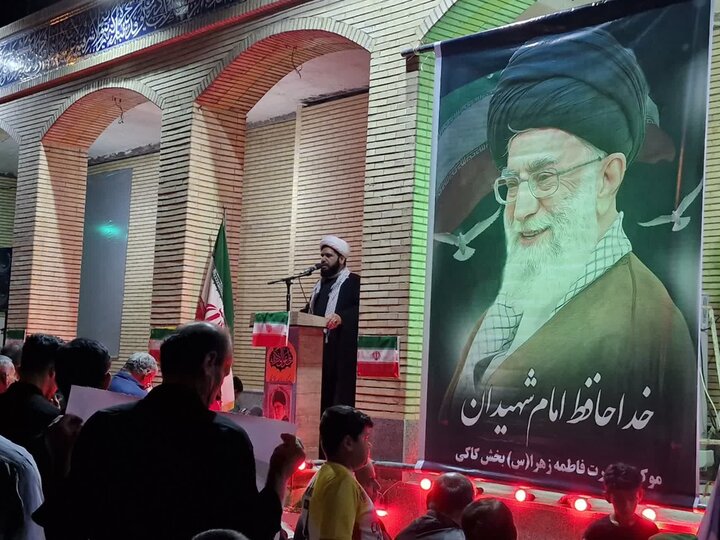 تصاویر/ تجمع مردم کاکی در خونخواهی قائد امت