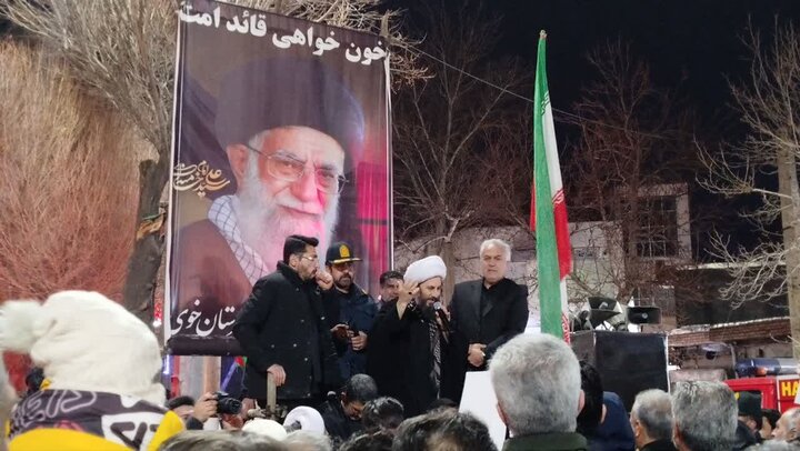 تصایر/ تجمع مردم خوی در سوگ رهبر معظم انقلاب