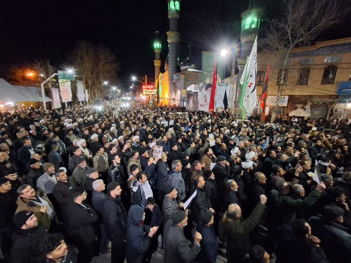تصایر/ تجمع مردم خوی در سوگ رهبر معظم انقلاب