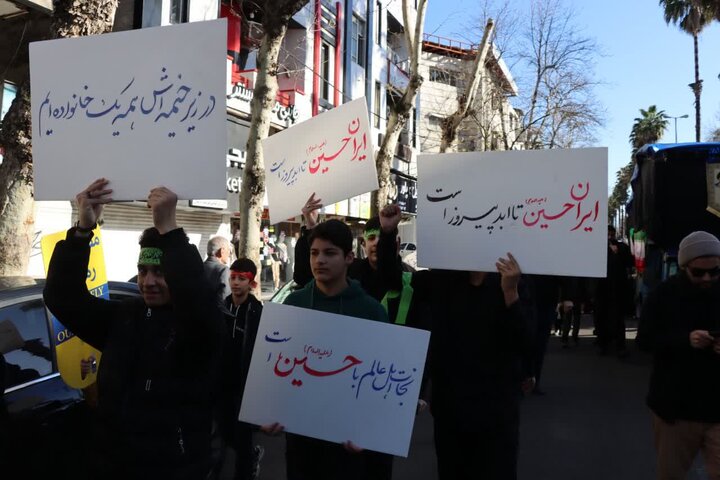 تصاویر/ حضور انقلابی مردم گیلان در خیابان ها
