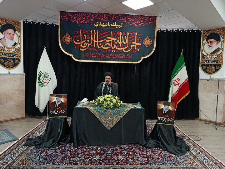 تصاویر/ مراسم عزاداری طلاب و اساتید مدارس علمیه خواهران ارومیه در مدرسه علمیه الزهرا (س)