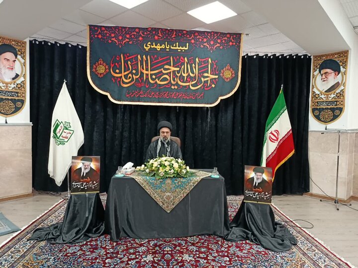 تصاویر/ مراسم عزاداری طلاب و اساتید مدارس علمیه خواهران ارومیه در مدرسه علمیه الزهرا (س)