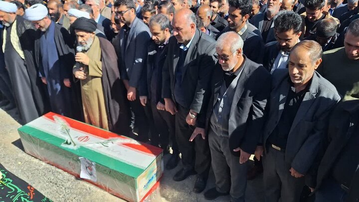 تصاویر/مراسم تشییع باشکوه پیکر مطهر شهید سروان رضا یوسفوند در سلسله