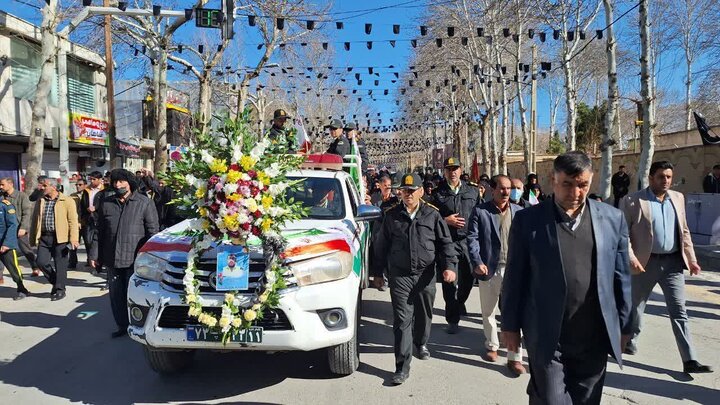 تصاویر/مراسم تشییع باشکوه پیکر مطهر شهید سروان رضا یوسفوند در سلسله
