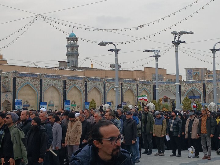 تصاویر/تشییع ۸شهیداقتدار در مشهدمقدس