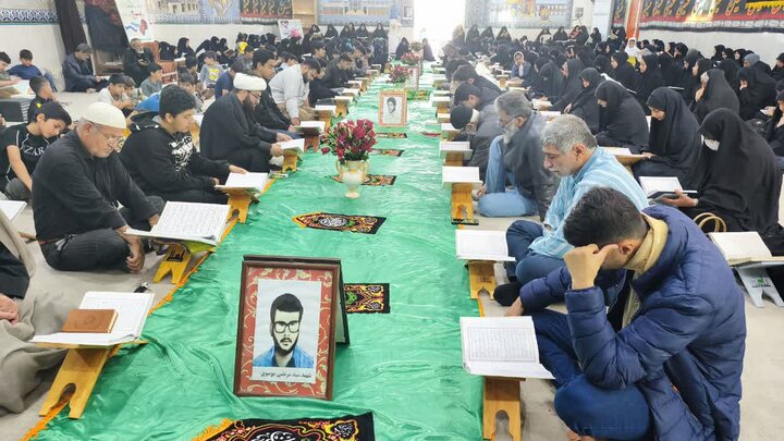 تصاویر/ چهاردهمین روز جزءخوانی قرآن در شهر امام حسن(ع)
