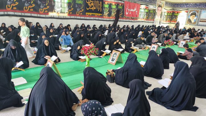 تصاویر/ چهاردهمین روز جزءخوانی قرآن در شهر امام حسن(ع)
