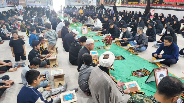 تصاویر/ چهاردهمین روز جزءخوانی قرآن در شهر امام حسن(ع)