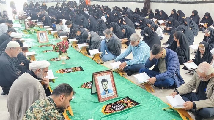 تصاویر/ چهاردهمین روز جزءخوانی قرآن در شهر امام حسن(ع)