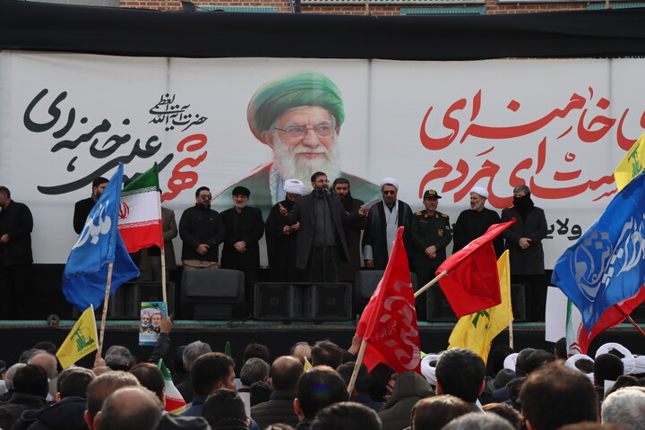 تصاویر/ تجمع باشکوه مردم اردبیل در خون خواهی امام شهید و دفاع از ایران