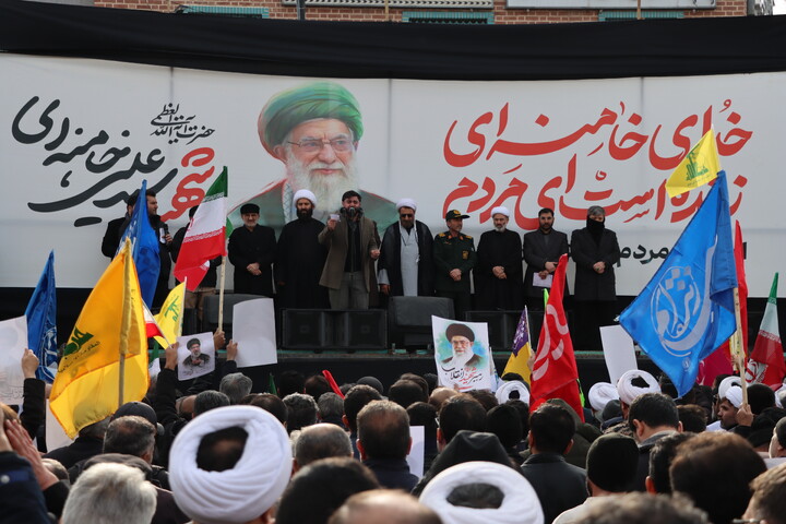 تصاویر/ تجمع باشکوه مردم اردبیل در خون خواهی امام شهید و دفاع از ایران