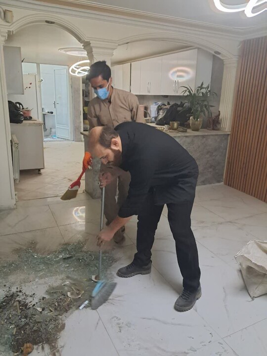 تصاویر / حضور جهادی طلاب همدان در مناطق آسیب دیده از حملات رژیم صهیونی_ آمریکایی