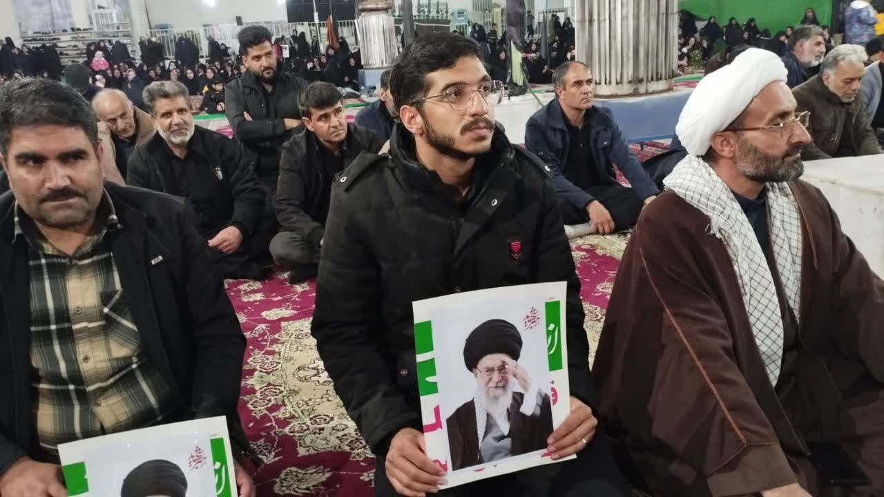 تصاویر/ تجمع مردم‌ شهر کوهبنان در عزای قائد امت