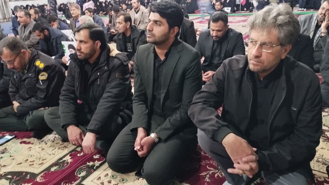 تصاویر/ تجمع مردم‌ شهر کوهبنان در عزای قائد امت