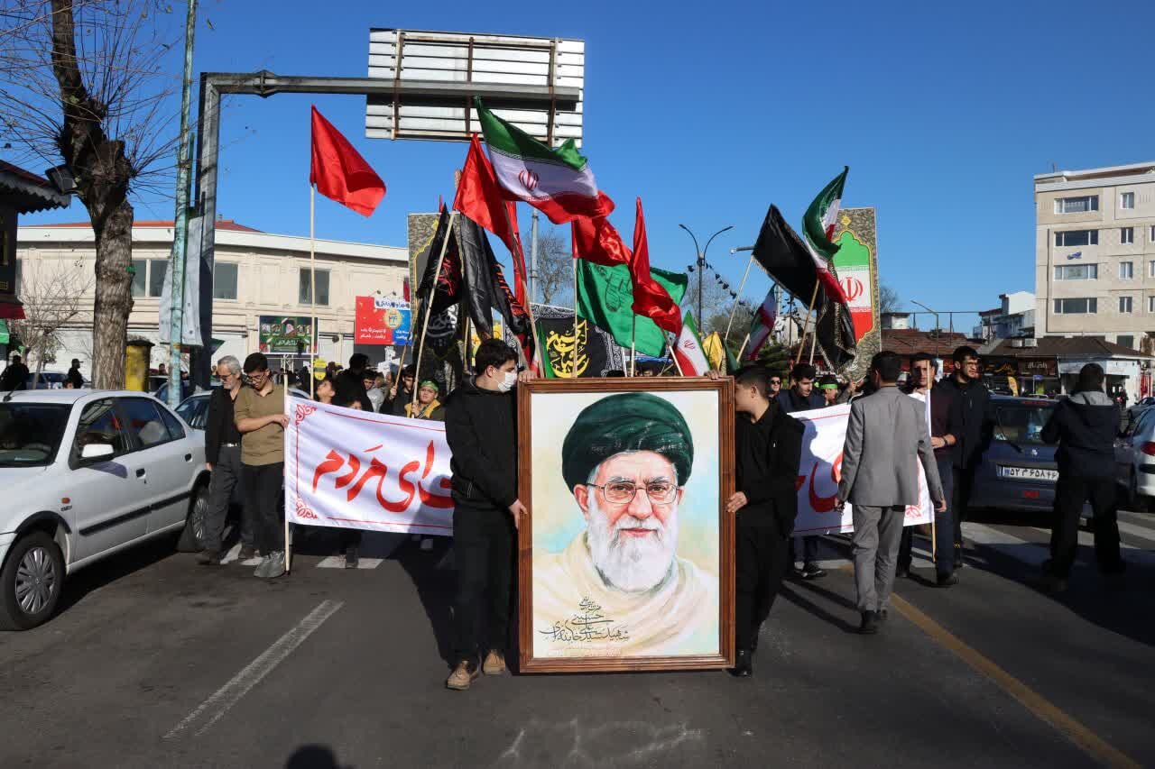تصاویر/ حضور انقلابی مردم گیلان در خیابان ها