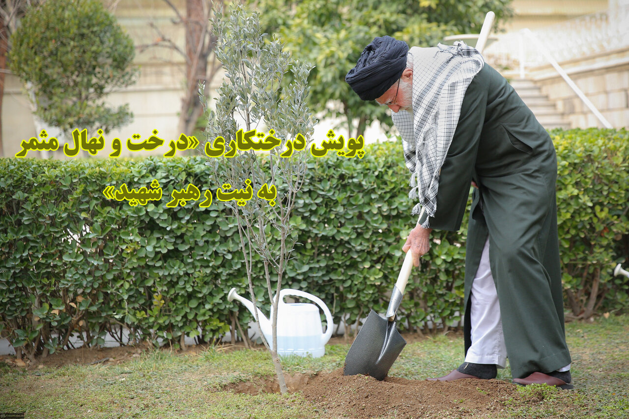 پویش درختکاری «درخت و نهال مثمر به نیت رهبر شهید» برگزار می‌شود
