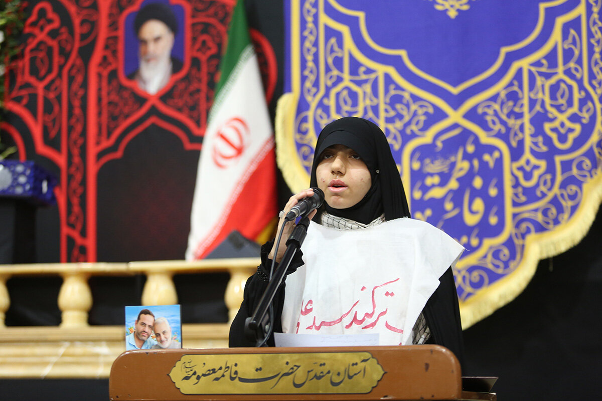 تجدید پیمان دختران قمی با آرمان‌های رهبر شهیدشان در اجتماع «دختران سید علی» +تصاویر