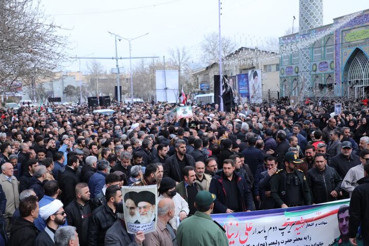 تصاویر/ تشییع پیکر مطهر سردار سرتیپ دوم پاسدار شهید علی زینالی توسط مردم انقلابی و شهیدپرور شهرستان خوی